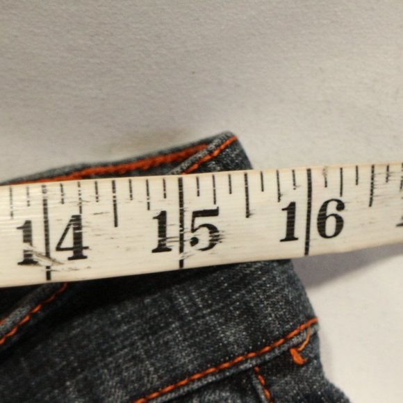APOLLO JEANS Washed Denim Flared Bottom Jeans Sz 13/14 - Picture 10 of 16